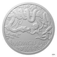 Stříbrná mince Kniha Džunglí - Mauglí a had Ká proof (ČM 2022)