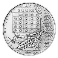 Stříbrná mince 200 Kč - 200. výročí narození Gregora Johanna Mendela standard (ČNB 2022)