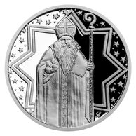 Stříbrná medaile Sv. Mikuláš proof (ČM 2021)