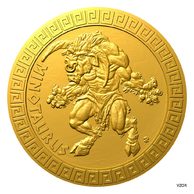Zlatá mince Bájní tvorové - Mínotaurus proof (ČM 2022) 