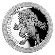 Stříbrná mince Bájní tvorové - Mínotaurus proof (ČM 2022) 