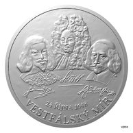 Stříbrná medaile 10 oz Vestfálský mír standard (ČM 2023)