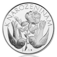 Stříbrná medaile K narozeninám s textem "Vše nejlepší..." provedení proof (ČM 2011)