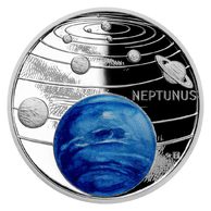 Stříbrná mince Sluneční soustava - Neptun  provedení proof (ČM 2021)        