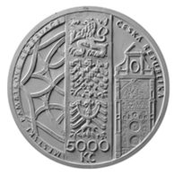 Zlatá mince 5000 Kč Městské památkové rezervace ČNB - Olomouc standard (ČNB 2024)