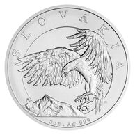 Stříbrná dvouuncová investiční mince Orel standard (ČM 2024)