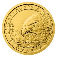 Zlatá 1/25oz investiční mince Orel 2022  standard (ČM 2022)