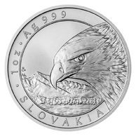 Stříbrná uncová investiční mince Orel standard (ČM 2022)