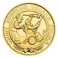 Zlatý dukát Josef Lada - Osudy dobrého vojáka Švejka - Na Bělehrad proof (ČM 2026)