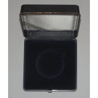 Modrá plastová etue 8 x 8cm - průměr 44mm