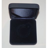 Modrá kožená etue ČM 6,5 x 6,5cm - průměr 33mm