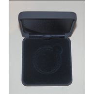 Modrá kožená etue ČM 7,5 x 7,5cm - průměr 44mm