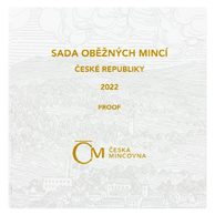 Sada oběžných mincí ČR -  provedení proof (ČNB 2022)