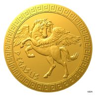 Zlatá mince Bájní tvorové - Pegas proof (ČM 2022)