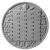 Stříbrná mince 200 Kč - 150. výročí narození Jože Plečnika proof (ČNB 2022)