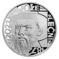 Stříbrná mince 200 Kč - 150. výročí narození Jože Plečnika proof (ČNB 2022)