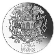 Stříbrná mince 10.000 Kč - 100. výročí založení Velké Prahy leštěná (ČNB 2021) (Dodání březen 2022)