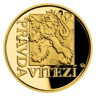 Zlatý dukát Latinské citáty - Veritas vincit - Pravda vítězí  proof (ČM 2022)  