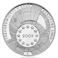 Stříbrná medaile k Předsednictví ČR v Radě EU proof (ČM 2009)