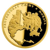 Zlatá mince Válečný rok 1939 - Protektorát Čechy a Morava proof (ČM 2021)