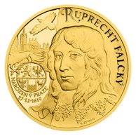 Zlatá uncová medaile Dějiny válečnictví - Ruprecht Falcký - Vévoda z Cumberlandu proof (ČM 2021)  