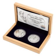 Sada dvou tolarů Královské dvojice - Karel IV. a Anna Svídnická proof (ČM 2019)