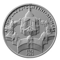 Stříbrná mince 200 Kč - 300. výročí úmrtí Jana Blažeje Santiniho - Aichela proof (ČNB 2023)