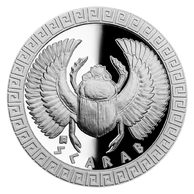 Stříbrná mince Bájní tvorové - Skarabeus proof (ČM 2022)