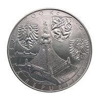 Stříbrná mince 200 Kč - 200. výročí bitvy u Slavkova provedení proof (ČNB 2005)
