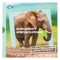 Stříbrná mince Zvířecí rekordmani - Slon africký standard (ČM 2020)