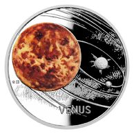 Stříbrná mince Sluneční soustava - Venuše provedení proof (ČM 2020)