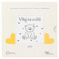 Sada oběžných mincí ČR - k narození dítěte provedení sady standard (ČNB 2021)