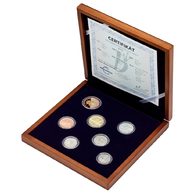 Sada oběžných mincí ČR - dřevěná luxusní etue provedení proof (ČNB 2026)