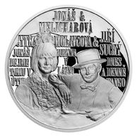 Stříbrná medaile SEMAFOR Jitka Molavcová a Jiří Suchý proof (ČM 2021)