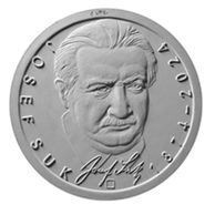 Stříbrná mince 200 Kč - 150. výročí narození Josefa Suka proof (ČNB 2024)