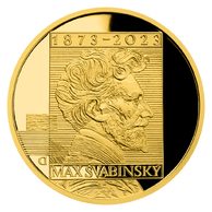 Zlatá půluncová medaile Max Švabinský proof (ČM 2023)  