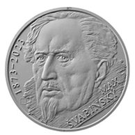 Stříbrná mince 200 Kč - 150. výročí narození Maxe Švabinského proof (ČNB 2023)