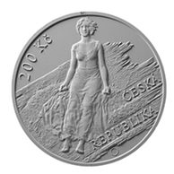 Stříbrná mince 200 Kč - 150. výročí narození Maxe Švabinského standard (ČNB 2023)