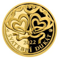 Svatební dukát 2022 provedení proof (ČM 2022)