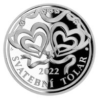 Svatební tolar 2022 provedení proof (ČM 2022)