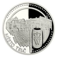 Platinová mince UNESCO - Telč - historické centrum proof (ČM 2019)