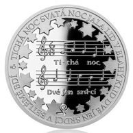Stříbrná medaile Vánoční koleda - Tichá noc proof (ČM 2018)