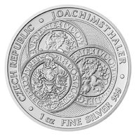 Stříbrná uncová investiční mince Tolar - Česká republika 2022 standard (ČM 2022) 