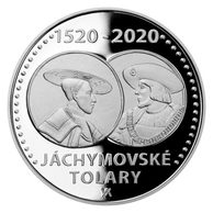 Stříbrná mince 200 Kč - 500. výročí Zahájení ražby jáchymovských tolarů proof (ČNB 2020)
