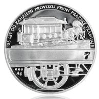 Stříbrná medaile První pražská tramvaj provedení proof (ČM 2010)