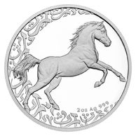 Stříbrná 2oz mince Treasures of the Gulf - The Horse 2024 proof (ČM 2024)