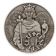 Stříbrná medaile České pečetě - Václav II. provedení standard (ČM 2018) 