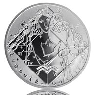 Stříbrná medaile Znamení zvěrokruhu - Vodnář provedení proof (ČM 2010)
