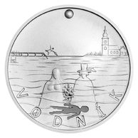Stříbrná medaile K. J. Erben, Kytice - Vodník standard (ČM 2020) 