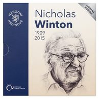 Stříbrná medaile Národní hrdinové - Sir Nicholas Winton provedení proof (ČM 2019)